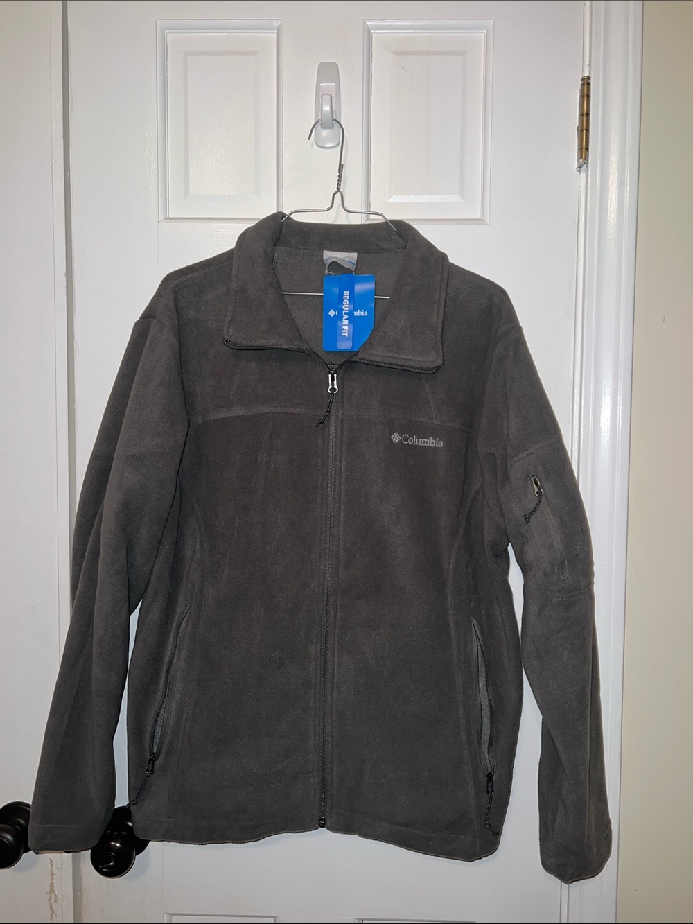 Columbia Gray Lightweight Full-Zip Fleece Jacket